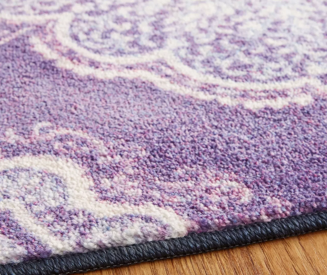 Isabella Purple & White Mandala Area Rug, (5' X 8') 7 Isabella Purple & White Mandala Area Rug, (5' X 8') - Image 5