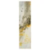 Gold Vein Gray & Yellow Abstract Area Rug, (2' X 6') -DHP Sales Store 810600578 A0 1