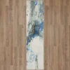 Gold Vein Gray & Blue Abstract Area Rug, (2' X 6') 1 Gold Vein Gray & Blue Abstract Area Rug, (2' X 6') -DHP Sales Store 810600587 A0 2