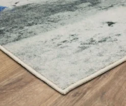 Gold Vein Gray & Blue Abstract Area Rug, (2' X 6') -DHP Sales Store 810600587 A8 1