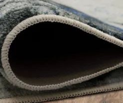 Gold Vein Gray & Blue Abstract Area Rug, (4' X 6') 13 Gold Vein Gray & Blue Abstract Area Rug, (4' X 6') -DHP Sales Store 810600591 A8 5