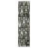 Hip Ikat Charcoal & Gray Area Rug, (2' X 8') 2 Hip Ikat Charcoal & Gray Area Rug, (2' X 8') -DHP Sales Store 810600594 A0 1