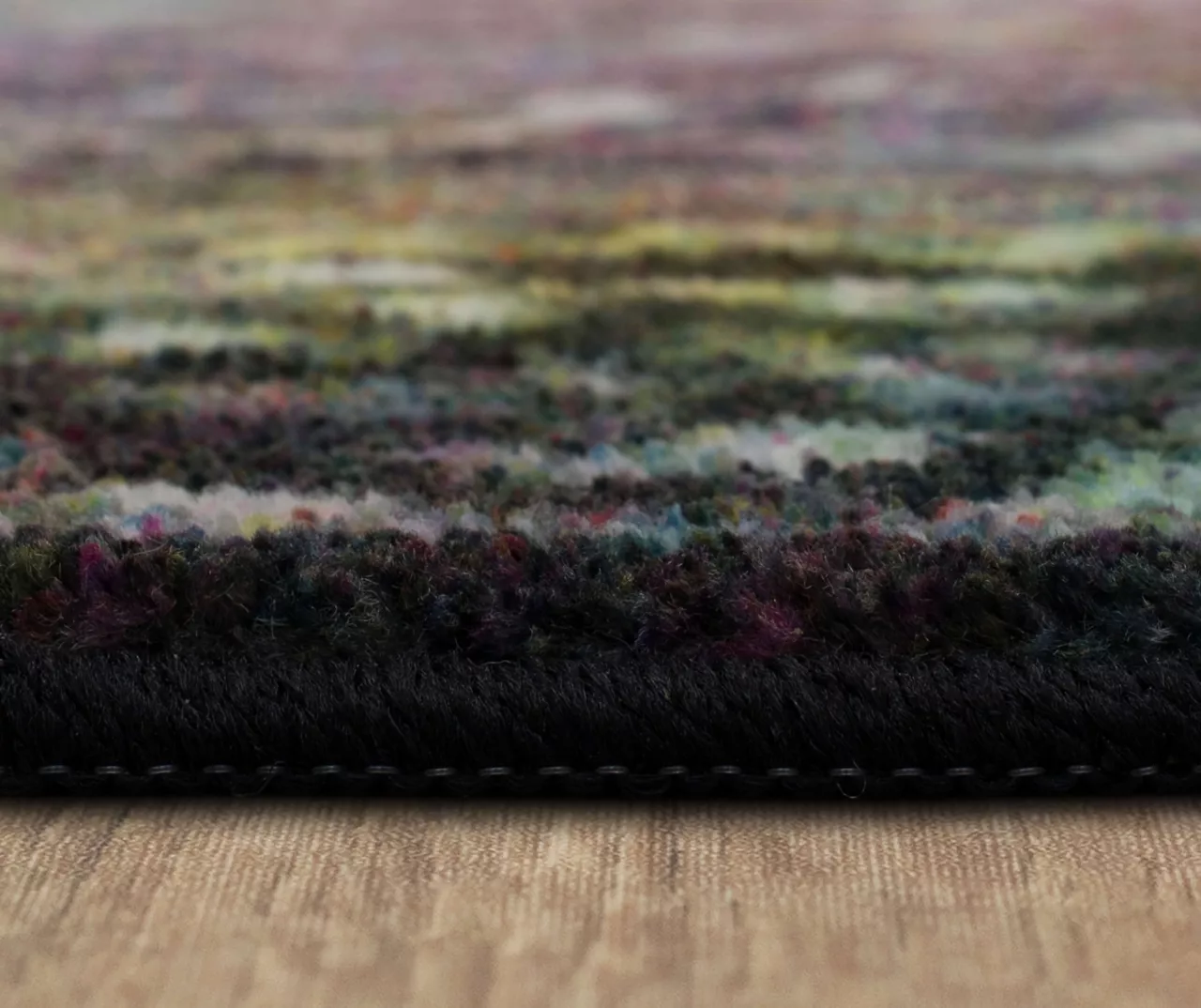 Joliet Black & Multi-Color Mandala Area Rug, (4' X 6') 7 Joliet Black & Multi-Color Mandala Area Rug, (4' X 6') - Image 5