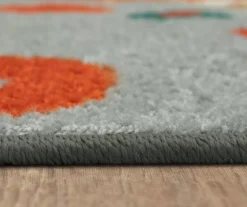 Tossed Floral Orange & Multi-Color Area Rug, (5' X 8') -DHP Sales Store 810600629 A8 4