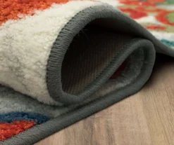 Tossed Floral Orange & Multi-Color Area Rug, (5' X 8') -DHP Sales Store 810600629 A8 5