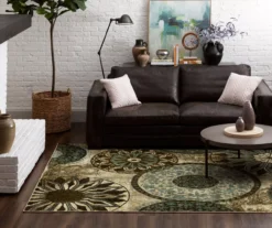 Mohawk Inspired India Beige & Dusty Blue Medallion Area Rug -DHP Sales Store 810600635 A0 3