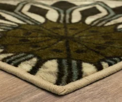 Mohawk Inspired India Beige & Dusty Blue Medallion Area Rug -DHP Sales Store 810600635 A8 1