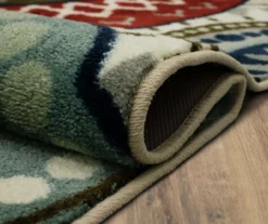 Mohawk Suzani Blue & Red Medallion Area Rug -DHP Sales Store 810600649 A8 5