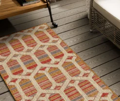 Cabana Rust & Tan Geometric Outdoor Area Rug, (2.5' X 6') -DHP Sales Store 810600656 A0 4