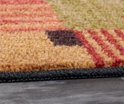 Alliance Red & Olive Patchwork Accent Rug, (20" X 34") -DHP Sales Store 810600659 A8 4