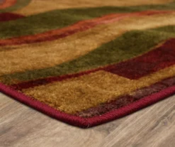 Picasso Wine & Brown Abstract Area Rug, (2' X 8') -DHP Sales Store 810600662 A8 1