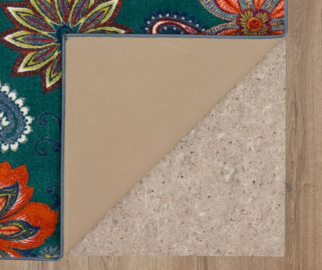 Whinston Dark Blue & Red Paisley Area Rug, (2' X 5') 6 Whinston Dark Blue & Red Paisley Area Rug, (2' X 5') - Image 4