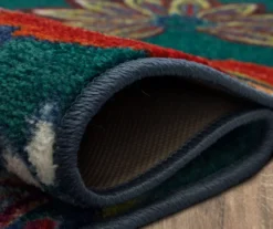 Whinston Dark Blue & Red Paisley Area Rug, (2' X 5') 15 Whinston Dark Blue & Red Paisley Area Rug, (2' X 5') -DHP Sales Store 810600680 A8 5