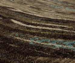 Amos Lagoon Blue & Brown Wavy Stripe Area Rug, (5' 3" X 7' 10") -DHP Sales Store 810600702 A8 3