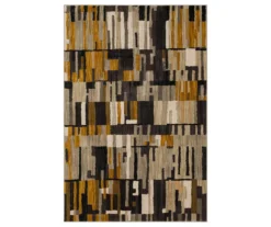 Mohawk Bacchus Mustard & Gray Color Block Area Rug
