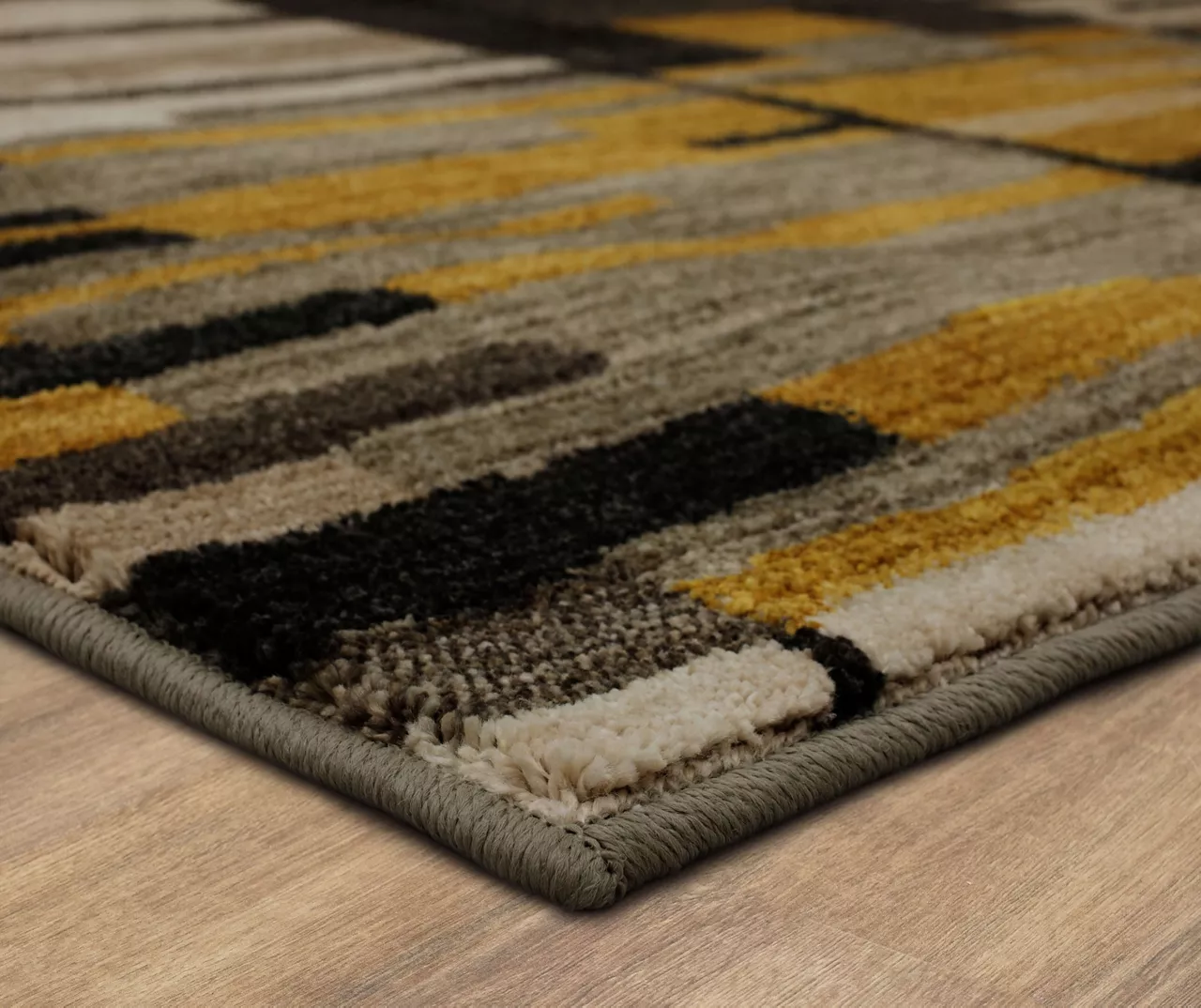 Mohawk Bacchus Mustard & Gray Color Block Area Rug 11 Mohawk Bacchus Mustard & Gray Color Block Area Rug - Image 9