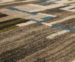 Mohawk Bacchus Lagoon Blue & Taupe Color Block Area Rug -DHP Sales Store 810600707 A8 3