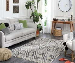 Mohawk Lenox Navy & Tan Geometric Area Rug -DHP Sales Store 810600708 A0 3