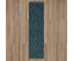 Vado Blue Geometric Area Rug, (2' X 6') 10 Vado Blue Geometric Area Rug, (2' X 6') -DHP Sales Store 810600724 A0 2