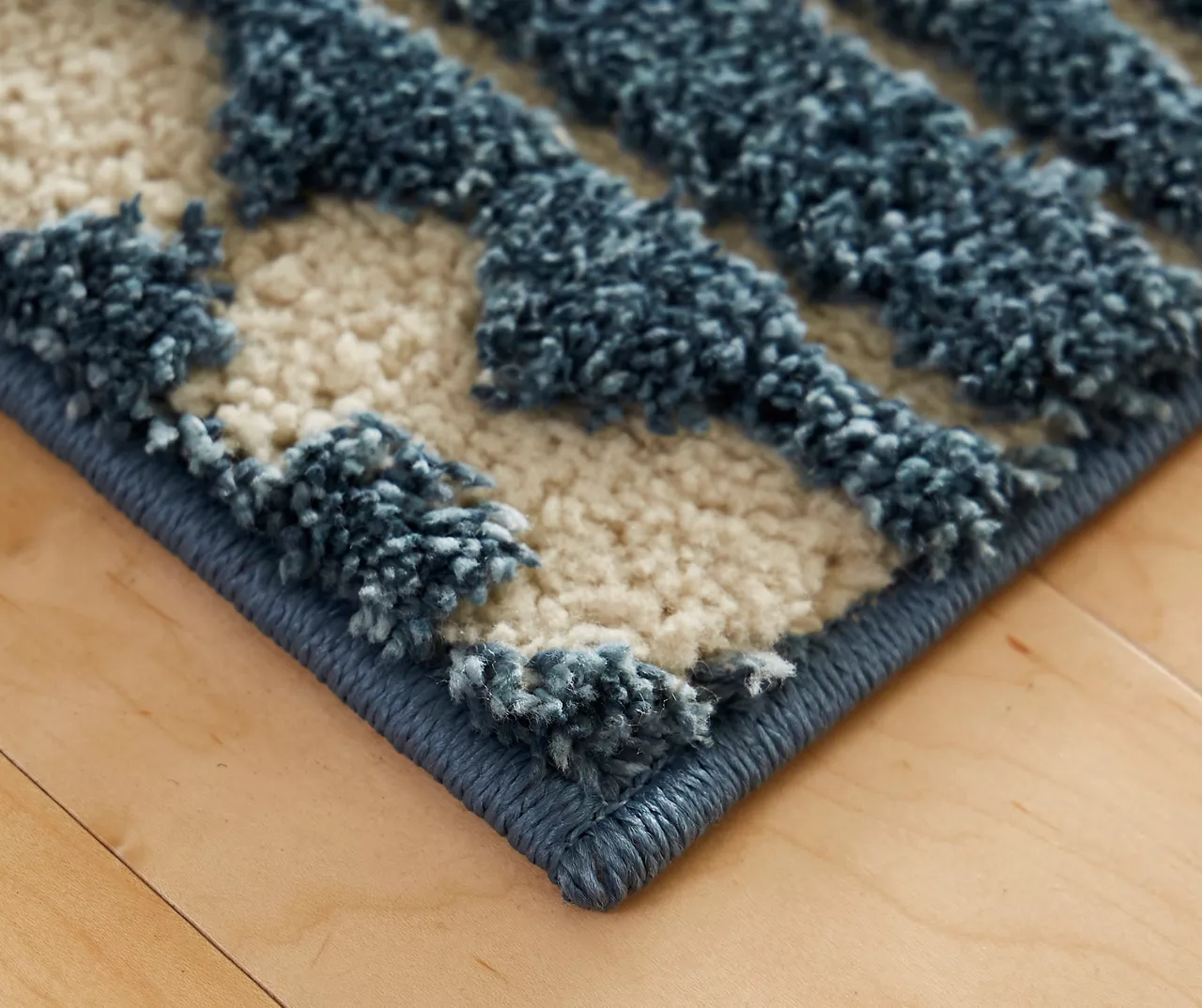Vado Blue Geometric Area Rug, (2' X 6') 4 Vado Blue Geometric Area Rug, (2' X 6') - Image 2