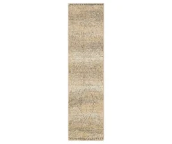 Vado Tan Geometric Area Rug, (2' X 5')