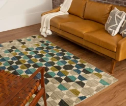 Mohawk Brock Lagoon Blue & Olive Geometric Area Rug -DHP Sales Store 810600746 A0 4