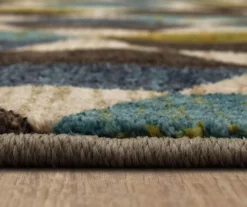 Mohawk Brock Lagoon Blue & Olive Geometric Area Rug -DHP Sales Store 810600746 A8 4