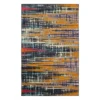 Kaven Orange & Navy Crosshatch Area Rug, (2' X 3') -DHP Sales Store 810600749 A0 1