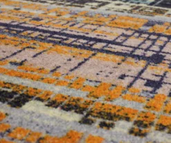 Kaven Orange & Navy Crosshatch Area Rug, (2' X 3') -DHP Sales Store 810600749 A8 3