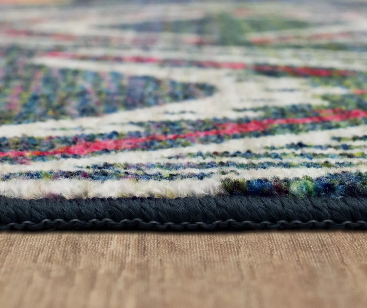 Celinda Charcoal & Navy Geometrict Area Rug, (2.5' X 10') 9 Celinda Charcoal & Navy Geometrict Area Rug, (2.5' X 10') - Image 7