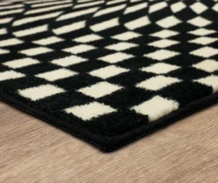 Mohawk Home Twisted Check Black & White Area Rug 40 Mohawk Home Twisted Check Black & White Area Rug -DHP Sales Store 810600760 A8 1