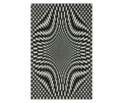 Mohawk Home Twisted Check Black & White Area Rug 23 Mohawk Home Twisted Check Black & White Area Rug -DHP Sales Store 810600761 A0 1