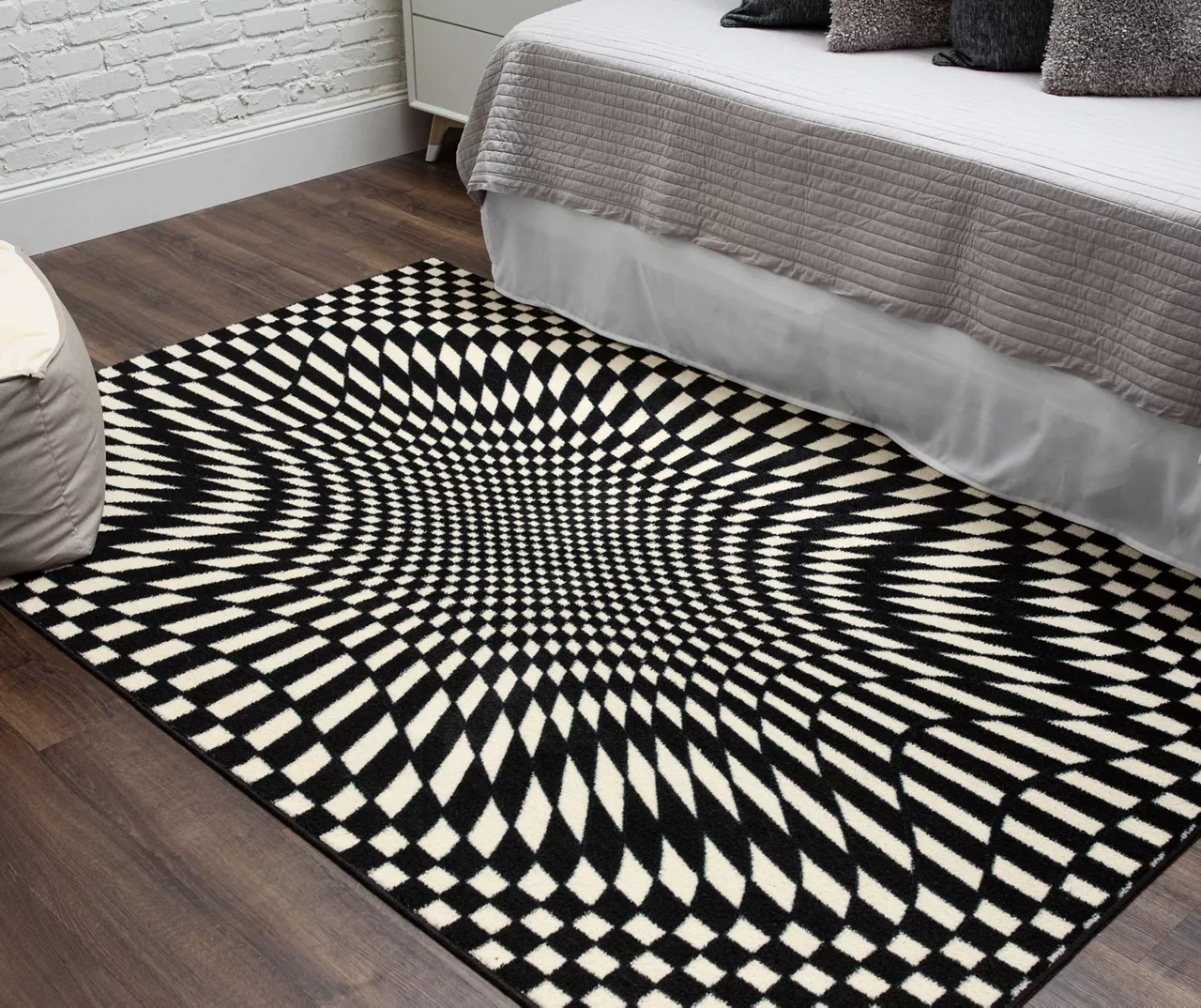 Mohawk Home Twisted Check Black & White Area Rug 17 Mohawk Home Twisted Check Black & White Area Rug - Image 15