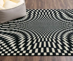 Mohawk Home Twisted Check Black & White Area Rug 39 Mohawk Home Twisted Check Black & White Area Rug -DHP Sales Store 810600761 A0 5