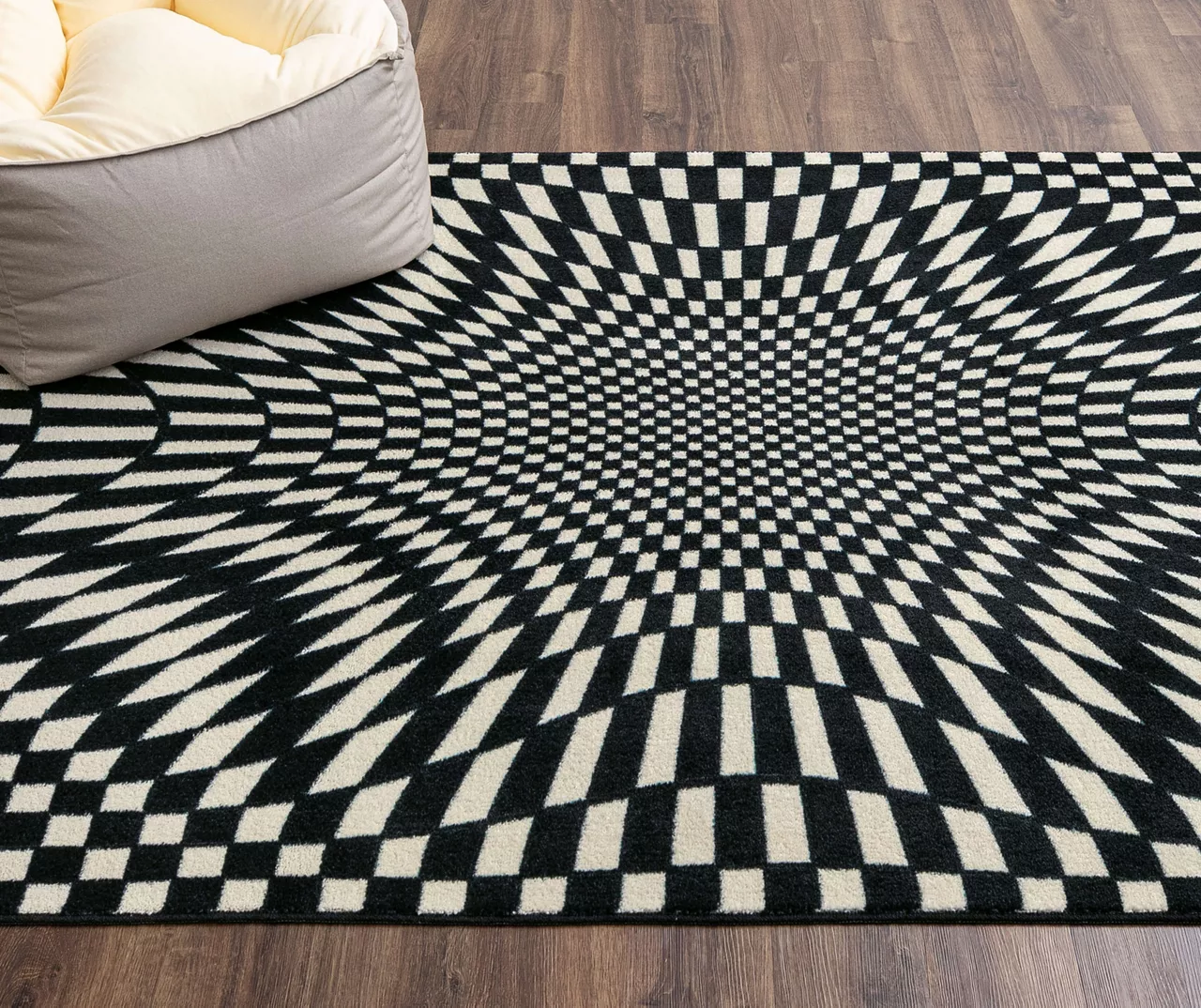 Mohawk Home Twisted Check Black & White Area Rug 20 Mohawk Home Twisted Check Black & White Area Rug - Image 18