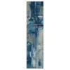 Fusion Blue & Gray Abstract Area Rug, (2' X 6') -DHP Sales Store 810600790 A0 1