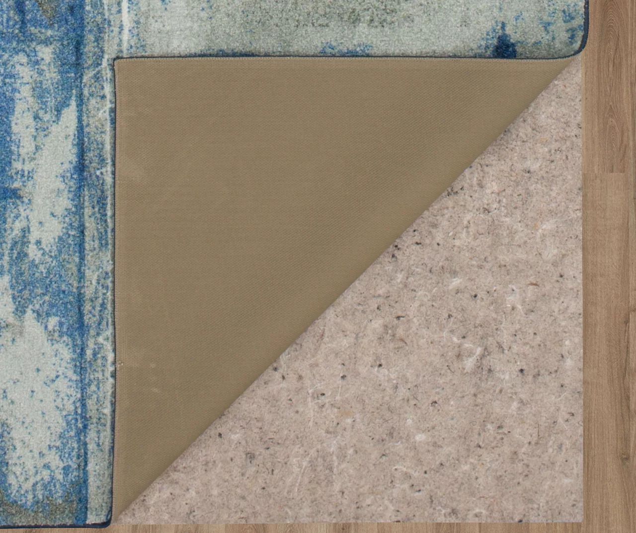 Fusion Blue & Gray Abstract Area Rug, (2' X 6') 5 Fusion Blue & Gray Abstract Area Rug, (2' X 6') - Image 3