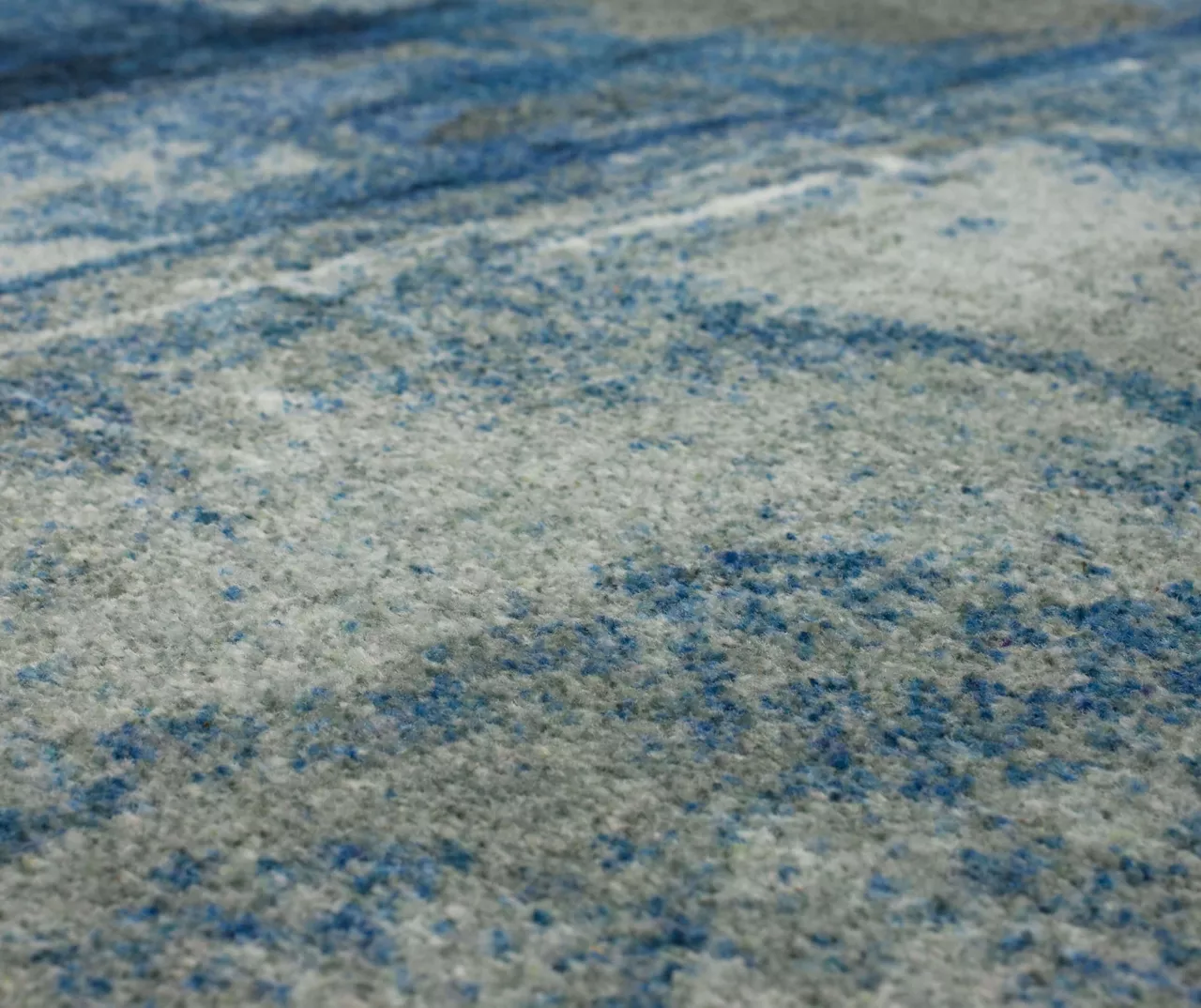 Fusion Blue & Gray Abstract Area Rug, (2' X 6') 7 Fusion Blue & Gray Abstract Area Rug, (2' X 6') - Image 5