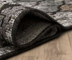 Paradise Grove Dark Gray & Tan Arabesque Outdoor Area Rug, (4' X 5.5') -DHP Sales Store 810600838 A8 5