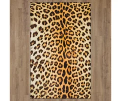 Yellow & Black Leopard Print Area Rug, (5' X 8') -DHP Sales Store 810600849 A0 2