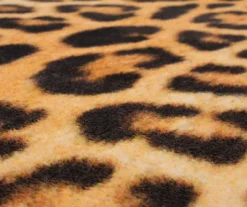 Yellow & Black Leopard Print Area Rug, (5' X 8') -DHP Sales Store 810600849 A8 3