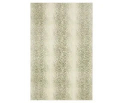 Cream & Gray Antelope Print Area Rug, (5' X 8')
