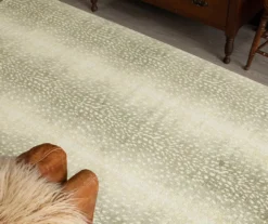 Cream & Gray Antelope Print Area Rug, (5' X 8') 20 Cream & Gray Antelope Print Area Rug, (5' X 8') -DHP Sales Store 810600859 A0 4