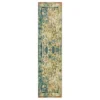 Essa Blue & Beige Ornamental Area Rug, (2' X 8') -DHP Sales Store 810600890 A0 1