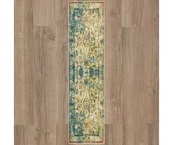 Essa Blue & Beige Ornamental Area Rug, (2' X 8') -DHP Sales Store 810600890 A0 2