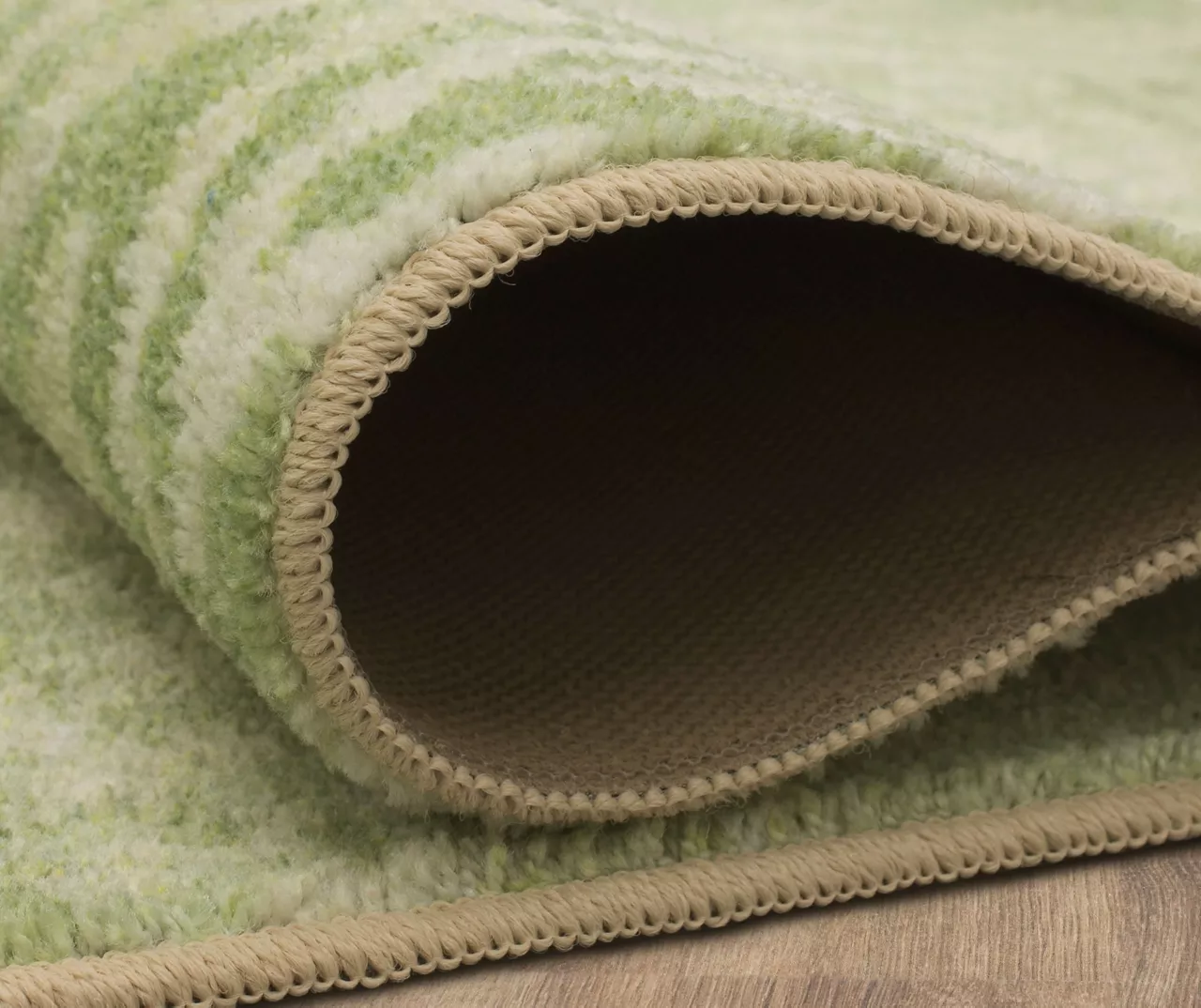 Maisie Cream & Green Geometric Area Rug, (2.5' X 6') 8 Maisie Cream & Green Geometric Area Rug, (2.5' X 6') - Image 6