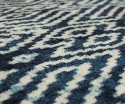 Maisie Navy & White Geometric Area Rug, (2' X 8') 12 Maisie Navy & White Geometric Area Rug, (2' X 8') -DHP Sales Store 810600918 A8 3