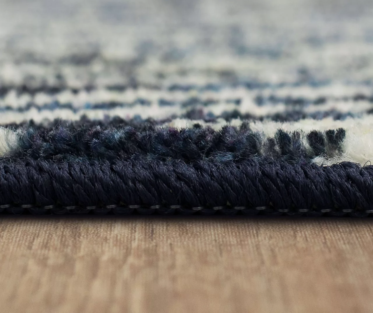 Maisie Navy & White Geometric Area Rug, (2' X 8') 7 Maisie Navy & White Geometric Area Rug, (2' X 8') - Image 5