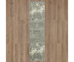 Maisie Gray & White Geometric Area Rug, (2' X 10') -DHP Sales Store 810600933 A0 2