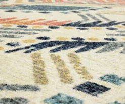 Echo Beige, Navy & Orange Geometric Area Rug, (5' X 8') -DHP Sales Store 810600945 A8 3